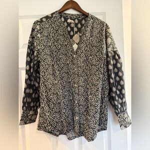 NWT Faherty Adalyn Blouse